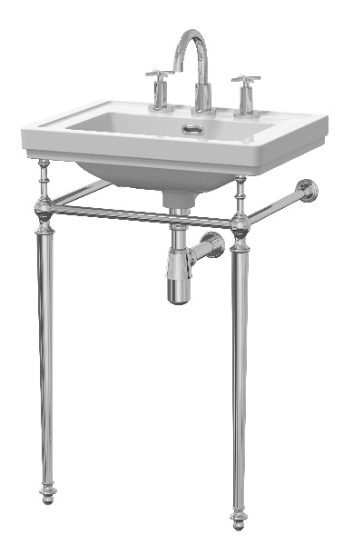 500mm 3TH Basin With Traditional Stand