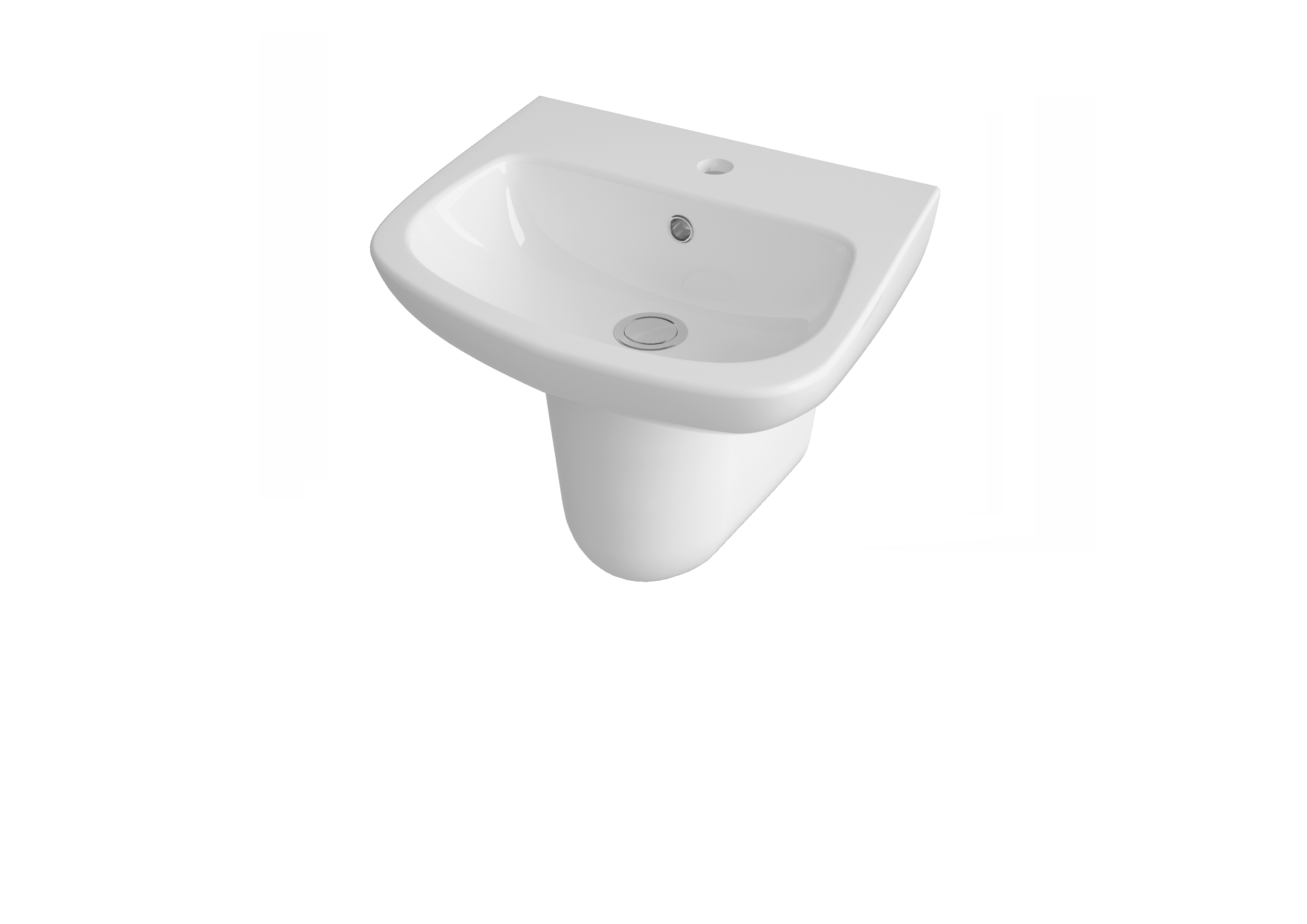 450mm Basin & Semi Pedestal