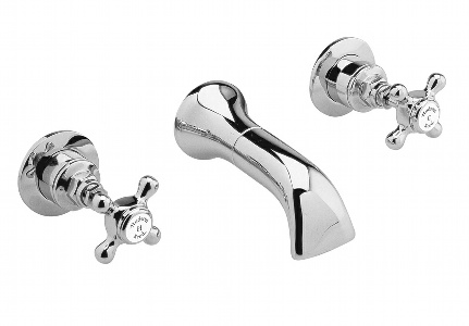 3 Tap Hole Wall Mounted Basin Mixer