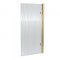 Square Hinged Fluted Bath Screen - 8mm