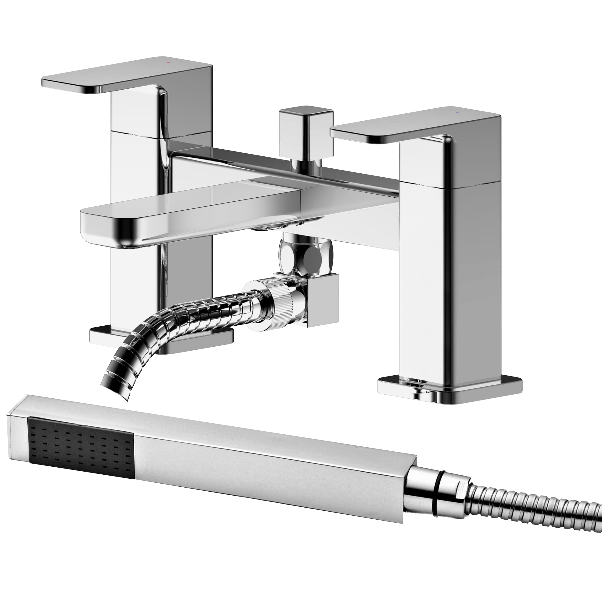 Deck Mounted Bath Shower Mixer With Kit