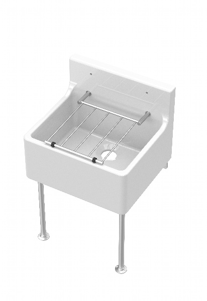 Cleaner Sink inc Legs & Bracket 455x362x396