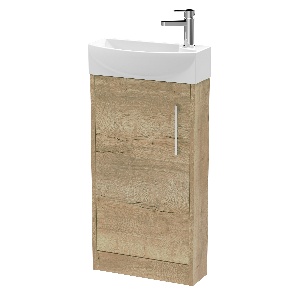 440mm Floor Standing 1 Door Unit & 1TH Basin LH