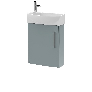 440mm Wall Hung 1 Door Unit & 1TH Basin RH