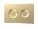 Round Dual Flush Push Button Brass