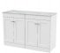 1200mm Floor Standing 4-Door Vanity with Marble Top