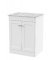 600mm Floor Standing 2-Door Vanity with Marble Top