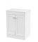 600mm Floor Standing 2-Door Vanity with Marble Top