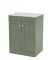 600mm Floor Standing 2-Door Vanity with Marble Top