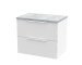 600mm Wall Hung 2 Drawer Vanity & Laminate Top