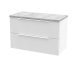 800mm Wall Hung 2 Drawer Vanity & Laminate Top