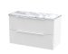 800mm Wall Hung 2-Drawer Vanity & Laminate Worktop