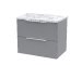 600mm Wall Hung 2-Drawer Vanity & Laminate Worktop