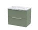 600mm Wall Hung 2-Drawer Vanity & Laminate Worktop