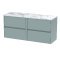 1200mm Wall Hung 4-Drawer Unit & Laminate Worktop