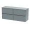 1200mm Wall Hung 4 Drawer Unit & Worktop