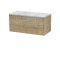 800mm Wall Hung Single Drawer Vanity & Laminate Top