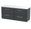 1200 Wall Hung 4-Drawer Vanity & Laminate Worktop