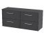 1200mm Wall Hung 4 Drawer Vanity & Worktop