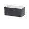 800mm Wall Hung Single Drawer Vanity & Laminate Top