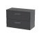 800mm Wall Hung 2 Drawer Vanity & Worktop