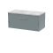 800mm Wall Hung Single Drawer Vanity & Laminate Top