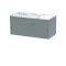 800 Wall Hung Single Drawer Vanity & Laminate Worktop