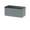 800mm Wall Hung Single Drawer Vanity & Laminate Top