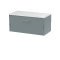 800mm Wall Hung Single Drawer Vanity & Laminate Top