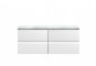 1200mm Wall Hung 4-Drawer Unit & Laminate Worktop