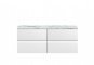 1200mm Wall Hung 4-Drawer Unit & Laminate Worktop