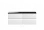 1200mm Wall Hung 4-Drawer Unit & Laminate Worktop