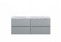 1200mm Wall Hung 4-Drawer Unit & Laminate Worktop