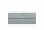 1200mm Wall Hung 4-Drawer Unit & Laminate Worktop