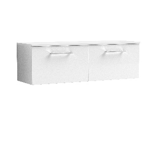 1200mm Wall Hung 2 Drawer Vanity & Worktop