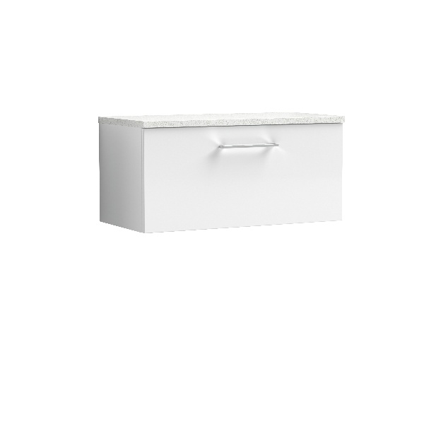 800mm Wall Hung 1 Drawer Vanity & Laminate Top