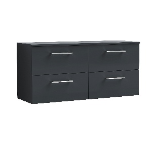 1200mm Wall Hung 4 Drawer Vanity & Worktop