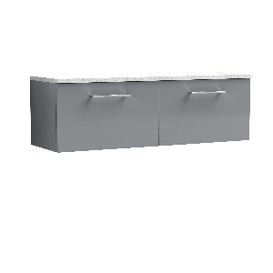 1200mm Wall Hung 2-Drawer Vanity & Laminate Worktop