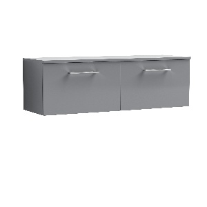 1200mm Wall Hung 2 Drawer Vanity & Worktop