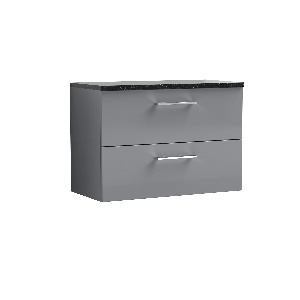 800mm Wall Hung 2 Drawer Vanity & Laminate Top