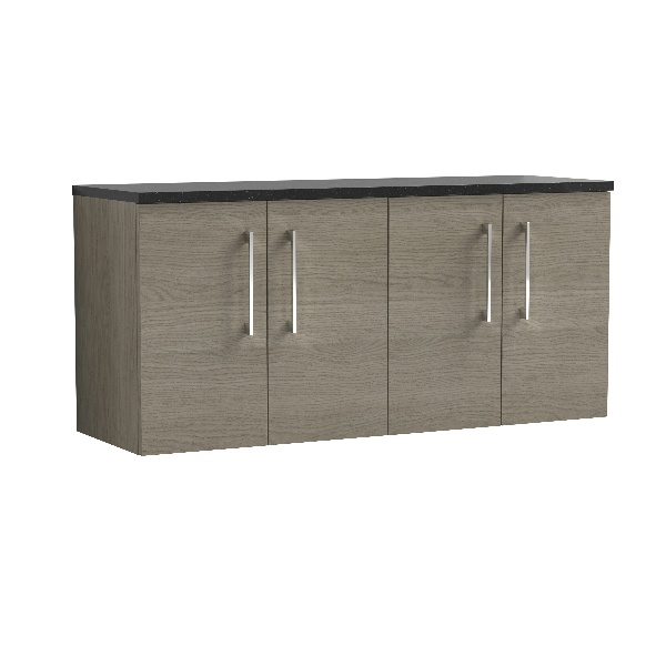 1200mm Wall Hung 4-Door Vanity & Laminate Worktop