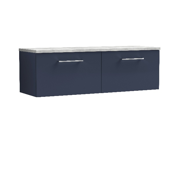 1200mm Wall Hung 2-Drawer Vanity & Laminate Worktop