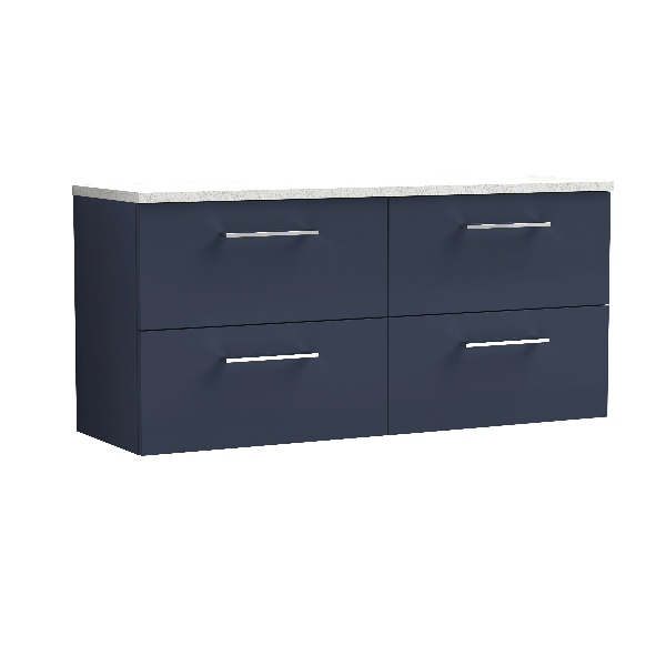 1200mm Wall Hung 4-Drawer Vanity & Laminate Worktop