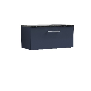 800mm Wall Hung 1-Drawer Vanity & Laminate Worktop