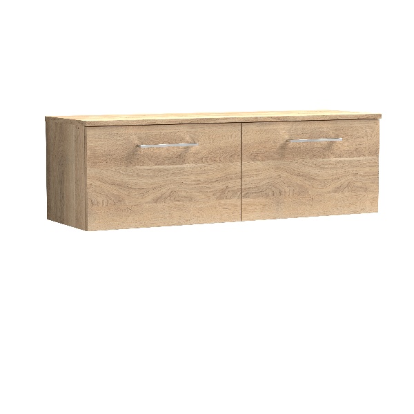 1200mm Wall Hung 2-Drawer Vanity & Worktop