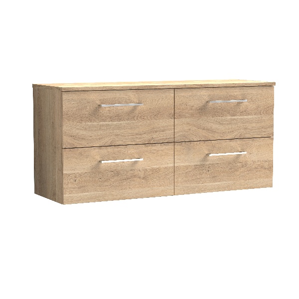 1200mm Wall Hung 4-Drawer Vanity & Worktop