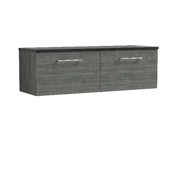 1200mm Wall Hung 2-Drawer Vanity & Laminate Worktop