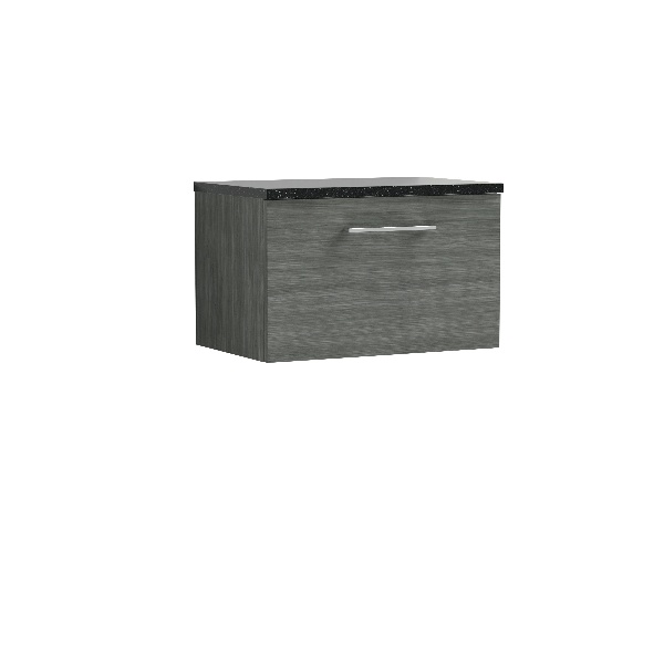 600mm Wall Hung 1 Drawer Vanity & Laminate Top