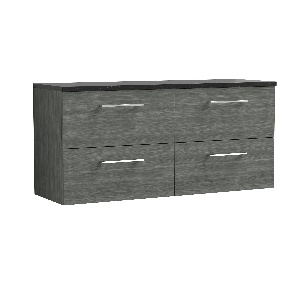 1200mm Wall Hung 4-Drawer Vanity & Laminate Worktop