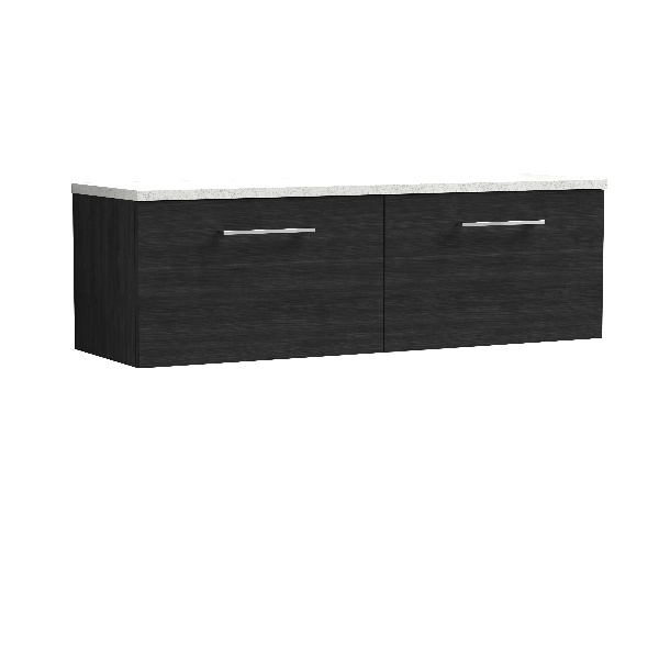 1200mm Wall Hung 2-Drawer Vanity & Laminate Worktop